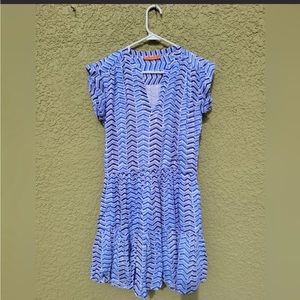 Oliphant ROLL SLEEVE DRESS- MARLEY BLUE